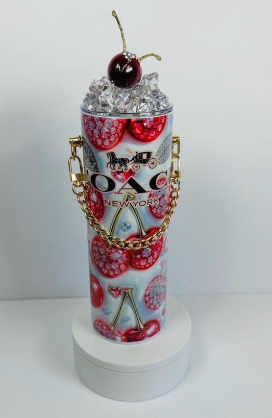 Handbag Chain Tumbler, Stainless Steel Double-Walled Design