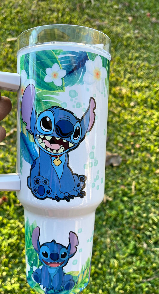 Character stitch 40oz tumbler