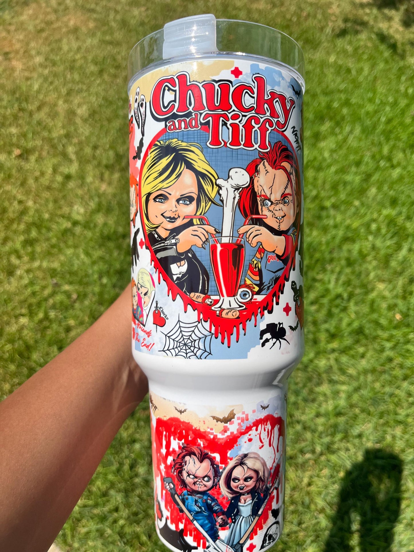 Chucky and Tiff 40oz tumbler